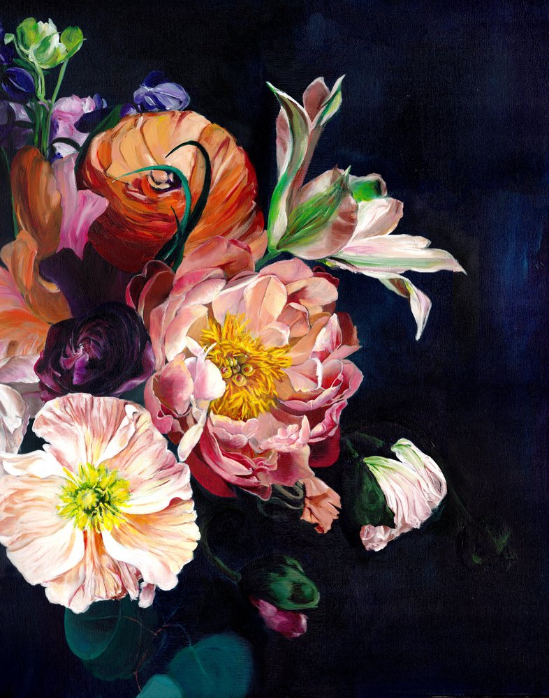 Levendige, sfeervolle bloemen door Christine Lindstrom