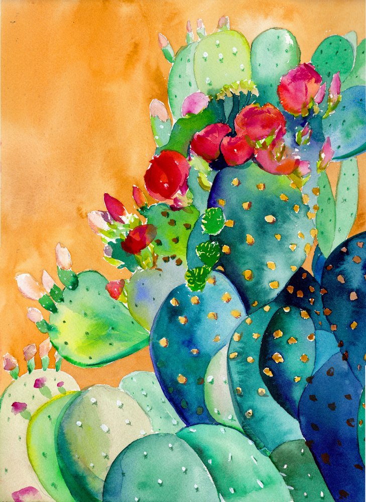 Levendige cactusvijg door Christine Lindstrom