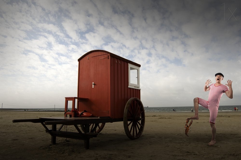 Strandkrab-verrassing door Christine von Diepenbroek