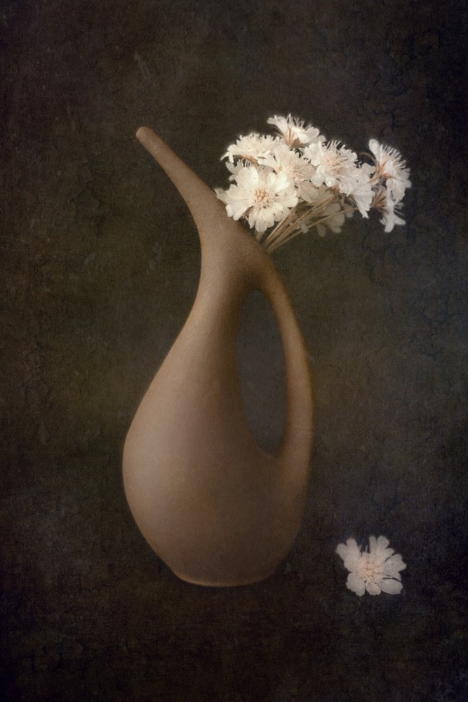 Elegante bloemen in een vaas door Cicek Kiral