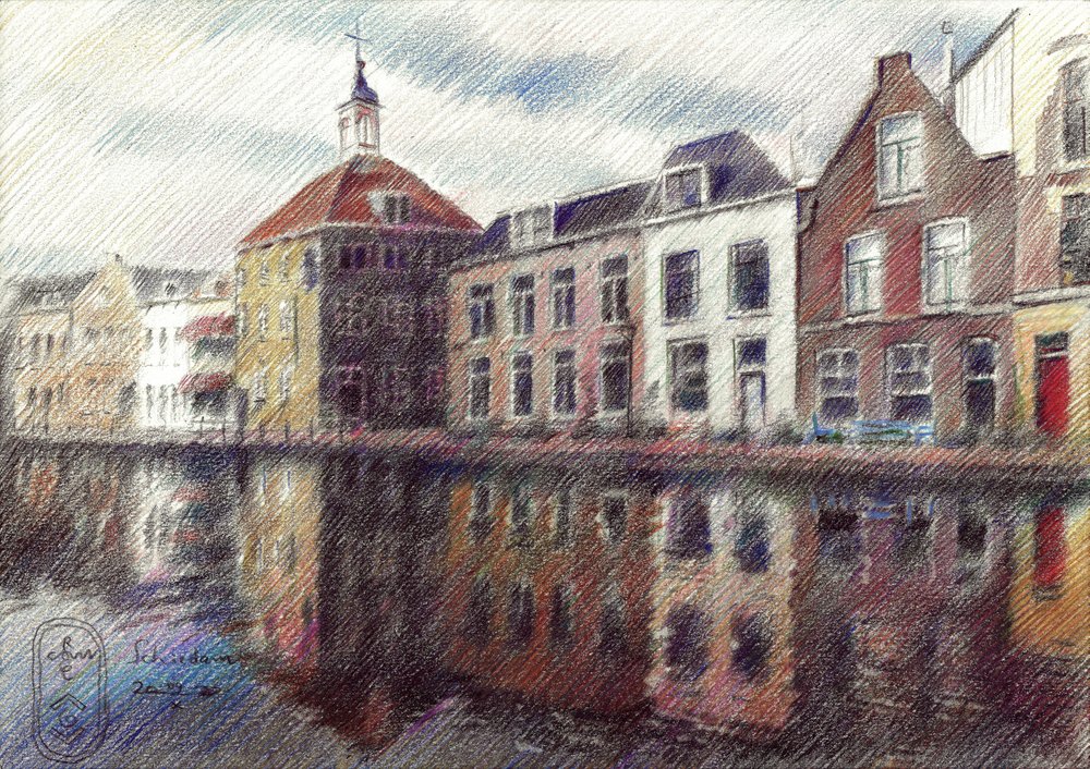 Charmant Nederlands gracht door Corné Akkers