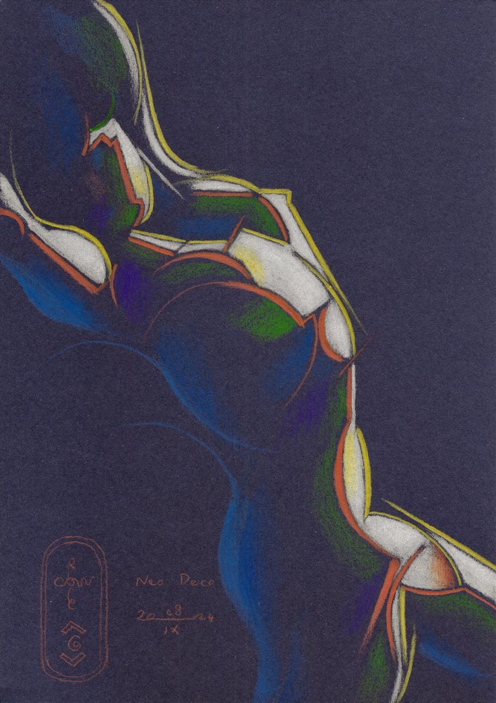 Dynamische abstracte figuur door Corné Akkers