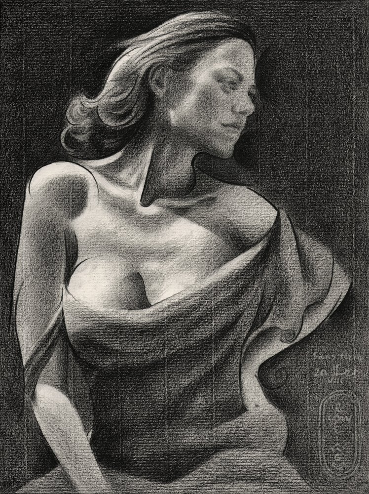 Elegant vrouwenportret door Corné Akkers