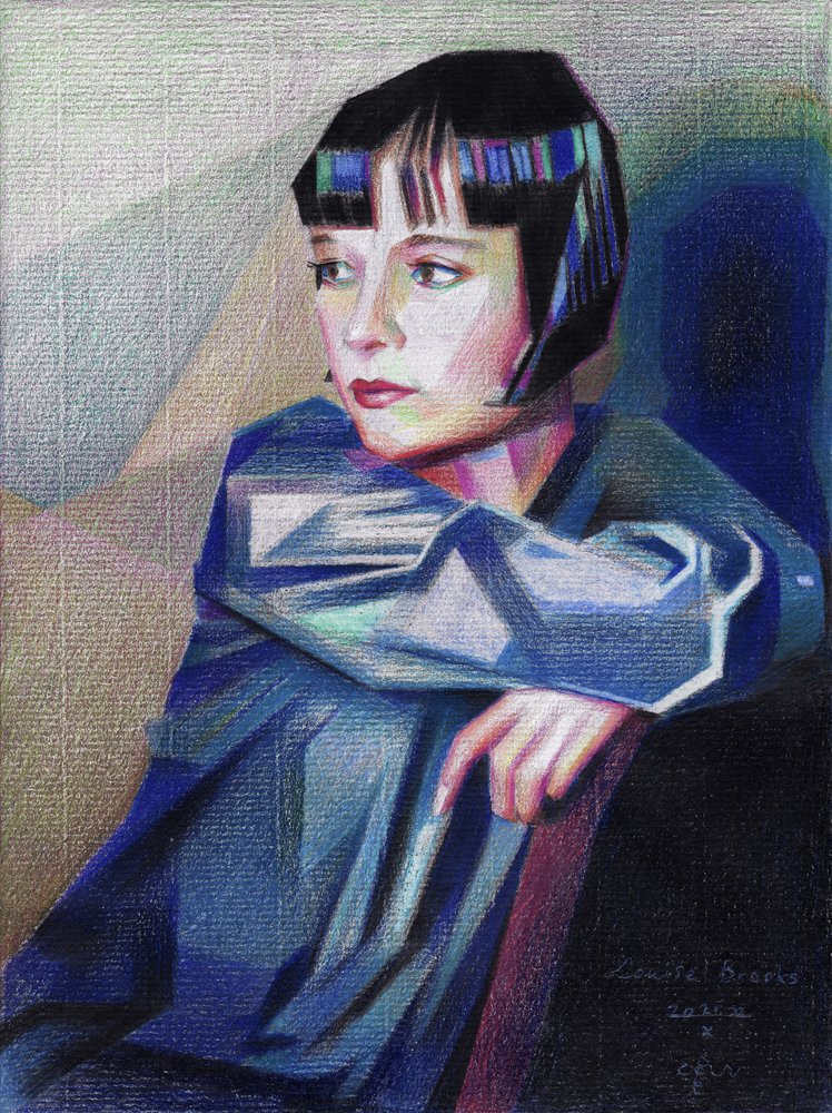 Portret met een modern bobkapsel door Corné Akkers