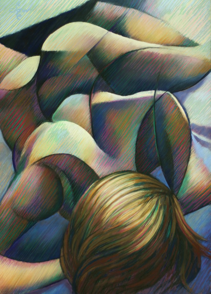 Rustige abstracte figuur door Corné Akkers
