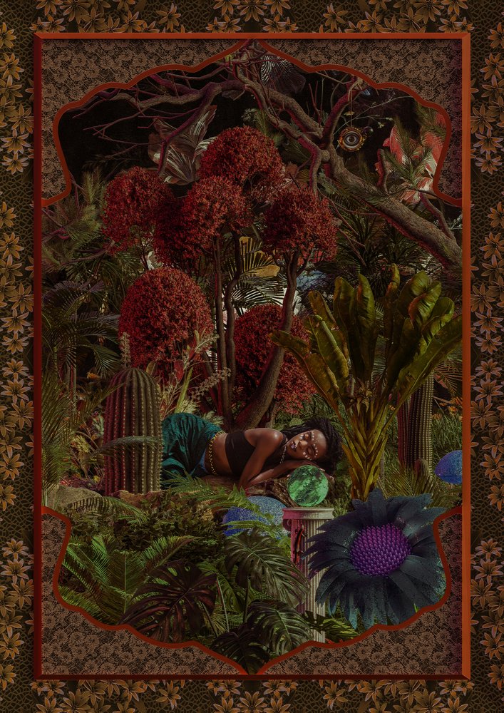 Slapende vrouw in de Fantasietuin door CosmoZach