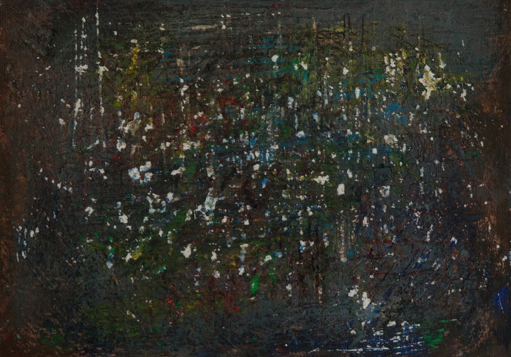 Levendig, donker, abstract door Dale Hefer