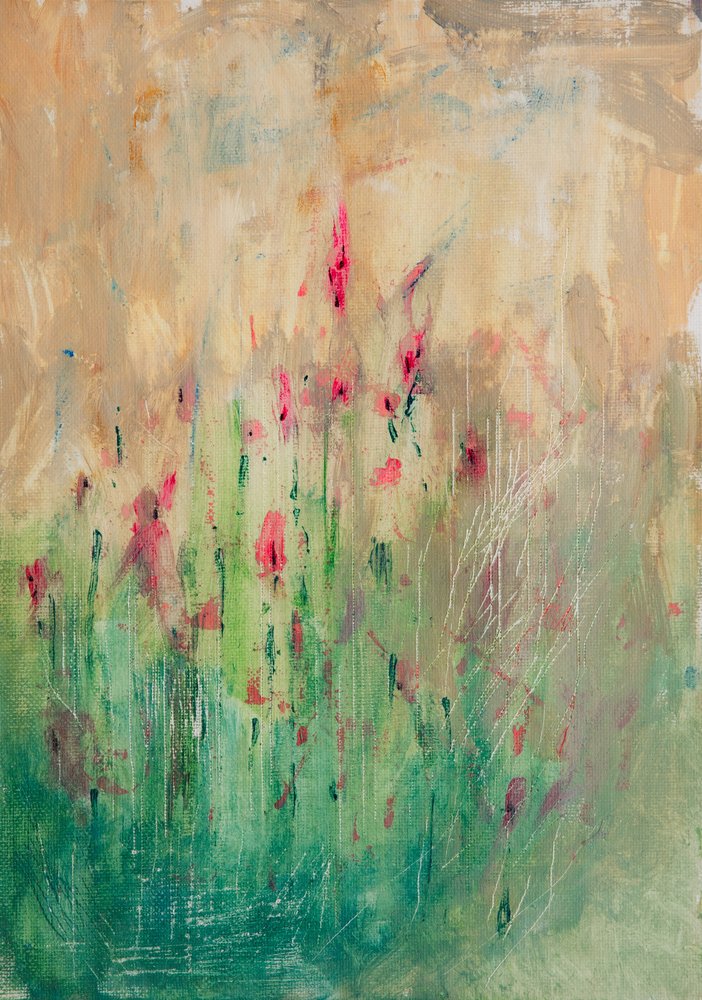 Levendig, bloemig en abstract door Dale Hefer