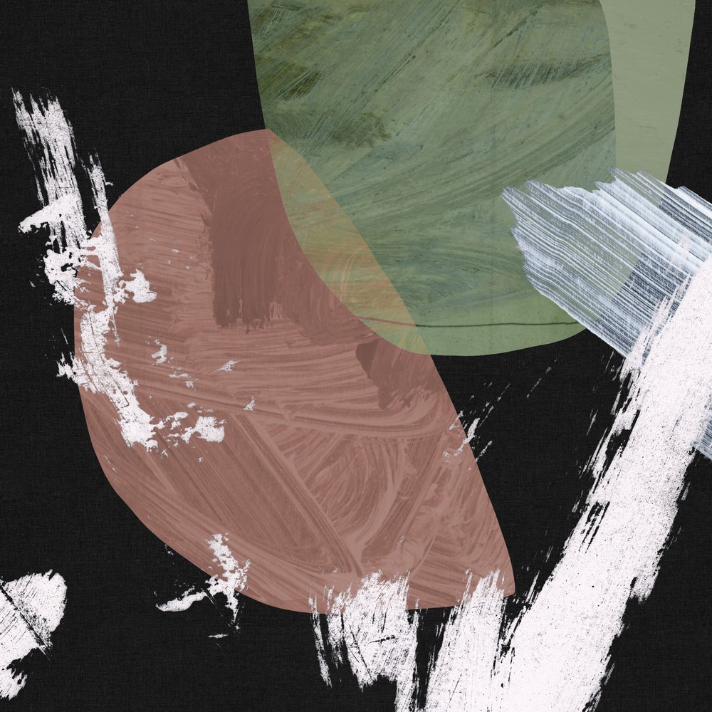 Abstracte penseelstreken door Dan Hobday