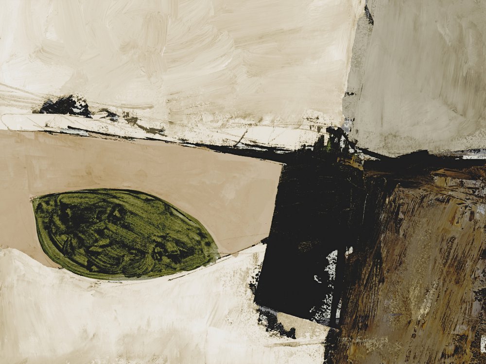 Aards abstract landschap door Dan Hobday