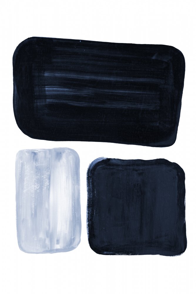 Minimalistische blauwe blokken door Danushka Abeygoda