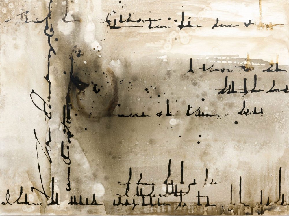 Abstract Ink Script door Deb Chaney