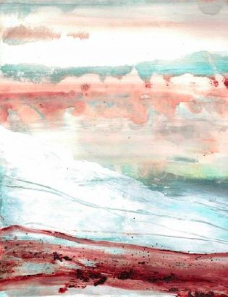 Abstract Ocean Horizon door Deb Chaney