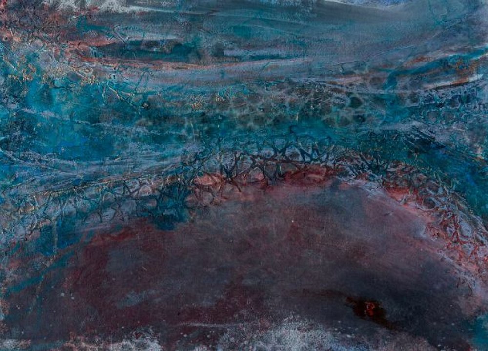 Gebarsten blauwe diepten door Deb Chaney