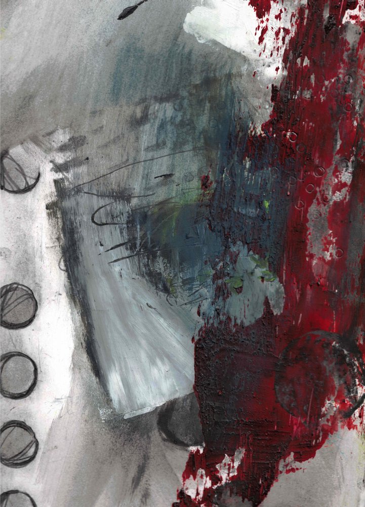 Donkere abstracte energie door Deb Chaney