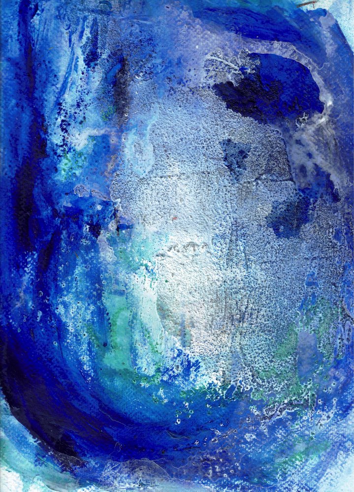 Deep Blue Wave – Abstract door Deb Chaney
