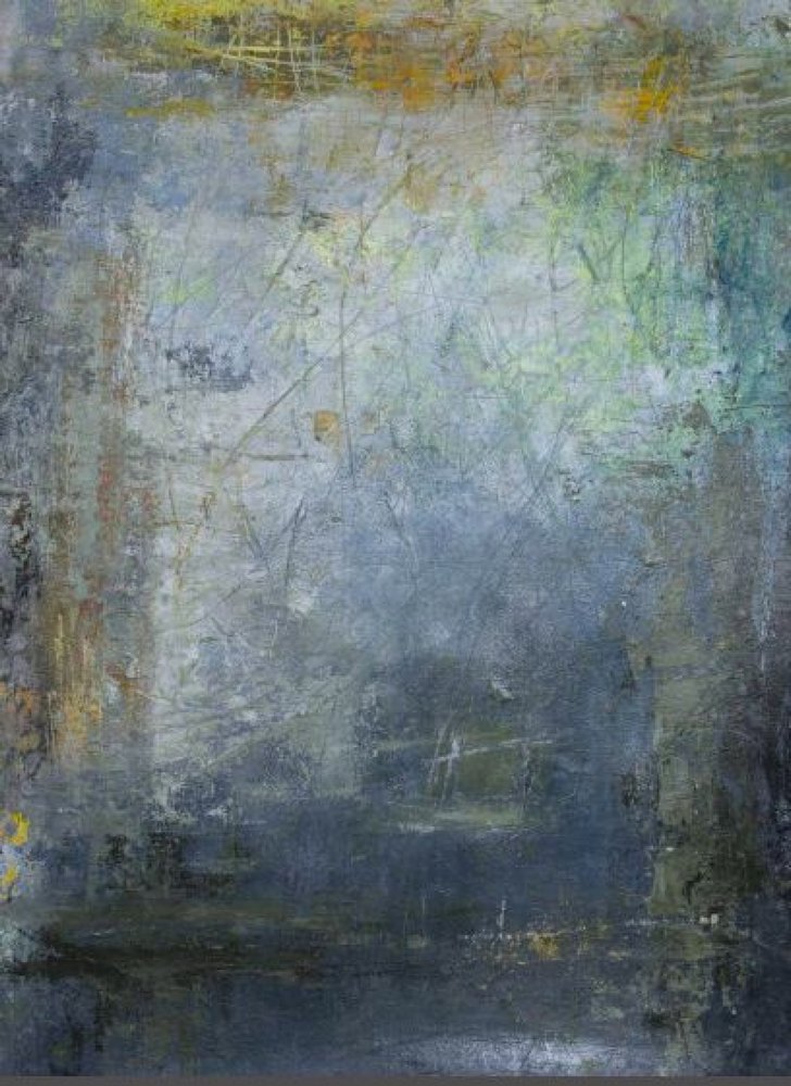 Abstrakt landschap in verweerde stijl door Deb Chaney