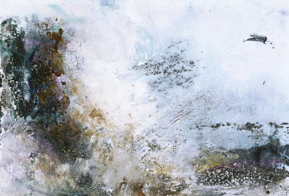 Ingetogen organische abstracte stroming door Deb Chaney