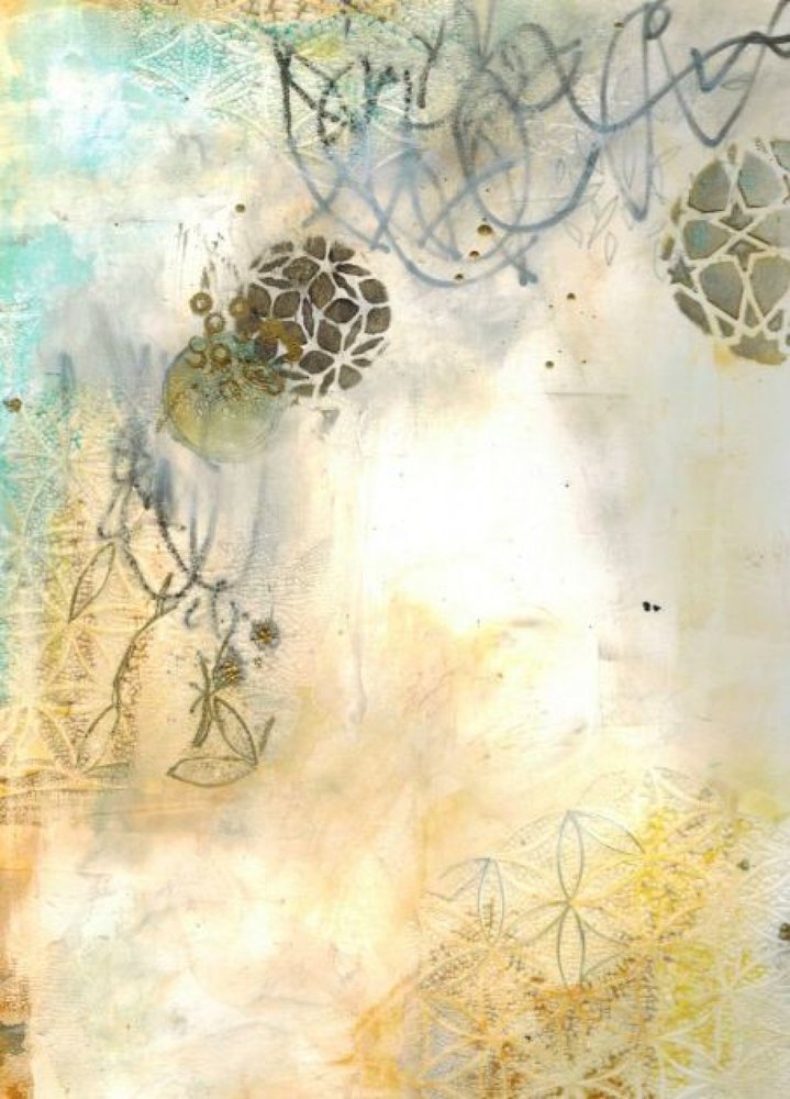 Organische abstracte lagen door Deb Chaney