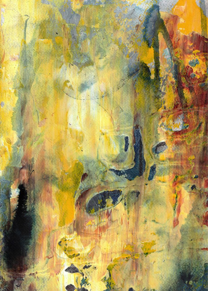 Levendig abstract goud door Deb Chaney