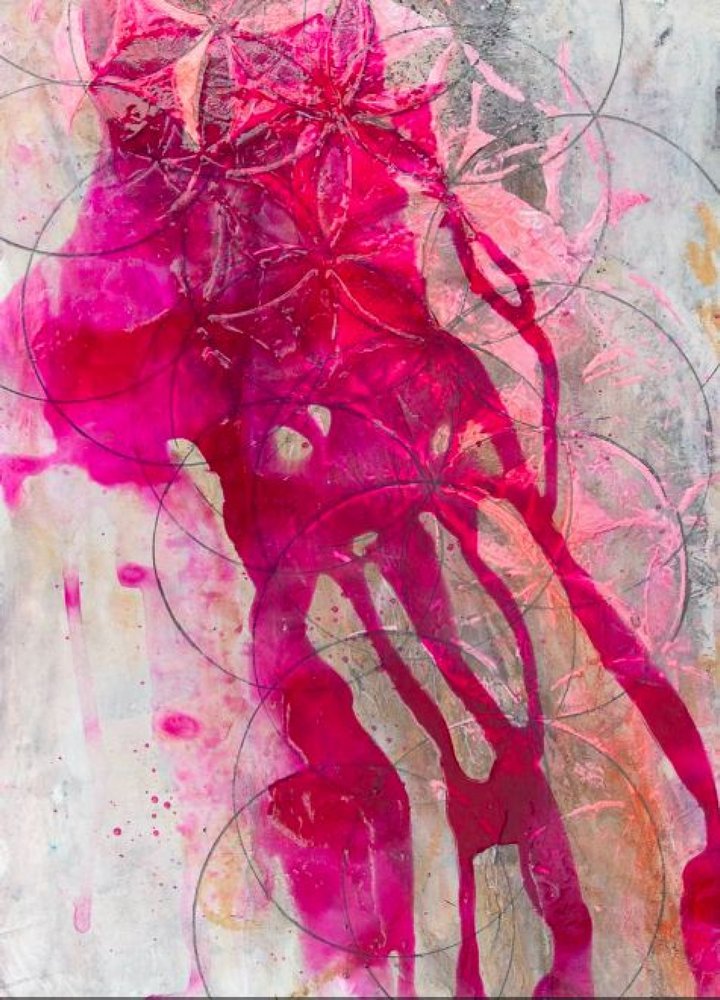 Levendig roze Flow door Deb Chaney