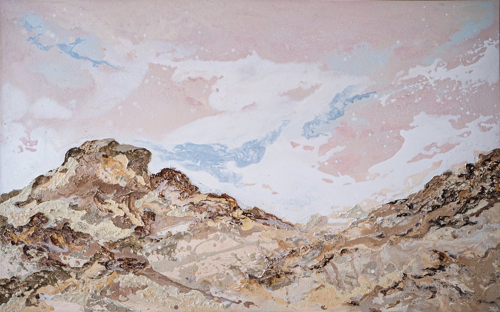 Horizon boven de woestijn door Denise Quah