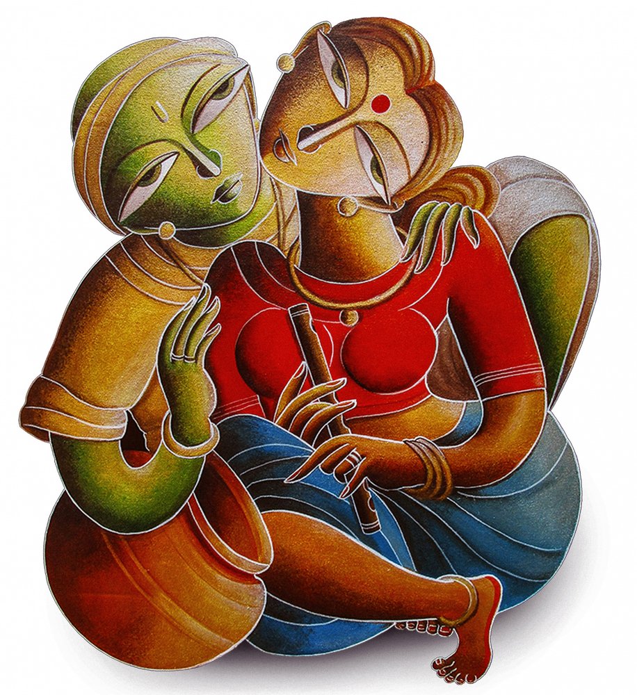 Indiaas muzikaal echtpaar door Dhananjoy Mukherjee