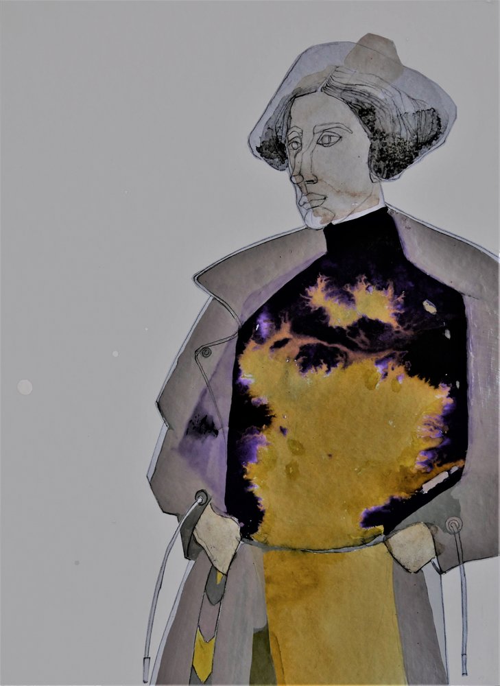 Abstract modeportret door Doris Schmitz