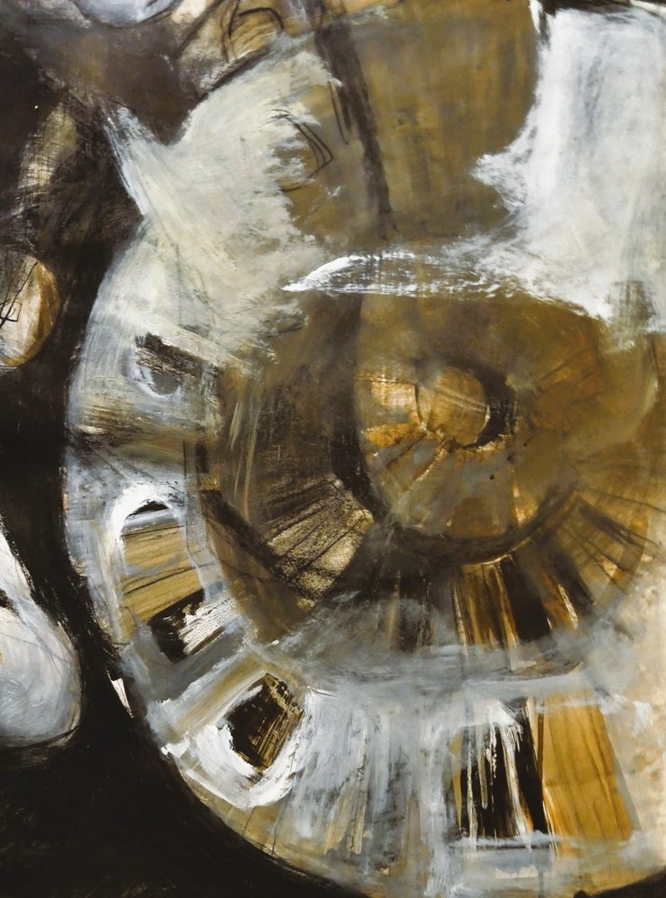 Dynamische spiraal met textuur door Doris Schmitz