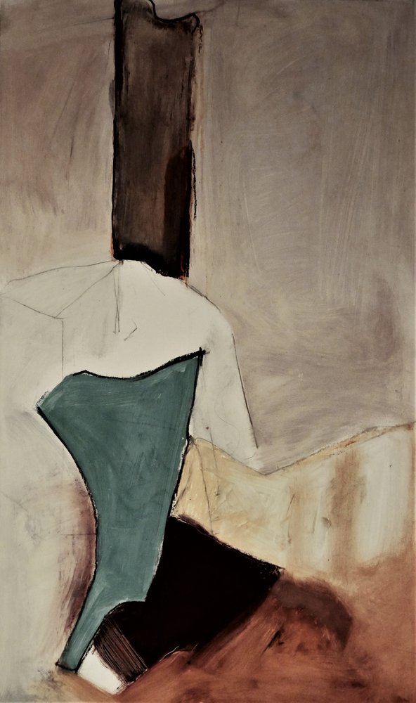 Aardse abstracte vormen door Doris Schmitz