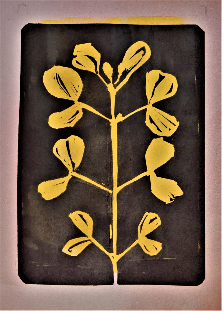 Gouden botanische vorm door Doris Schmitz