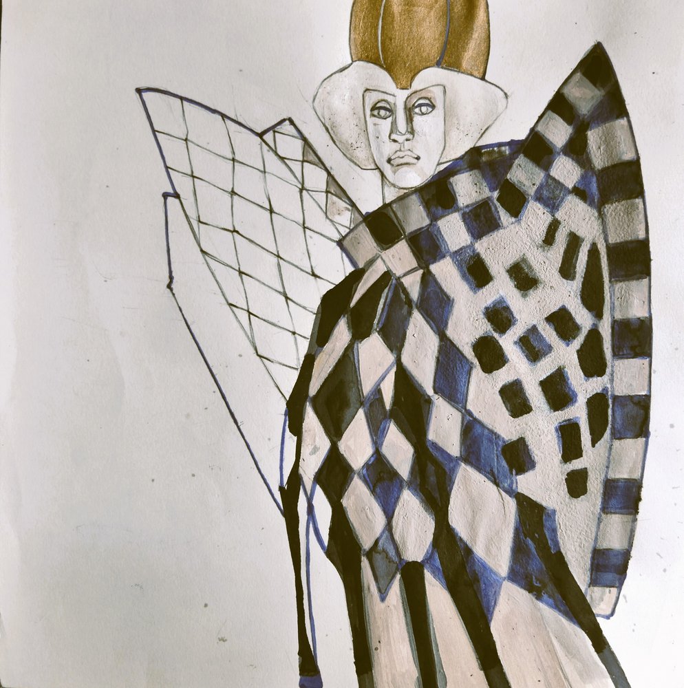 Harlequin-modeportret door Doris Schmitz