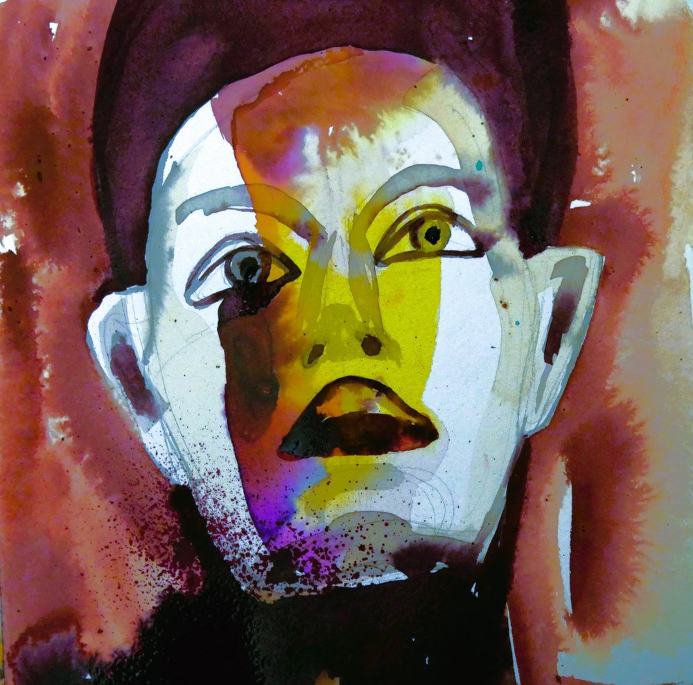 Intens abstract gezicht door Doris Schmitz