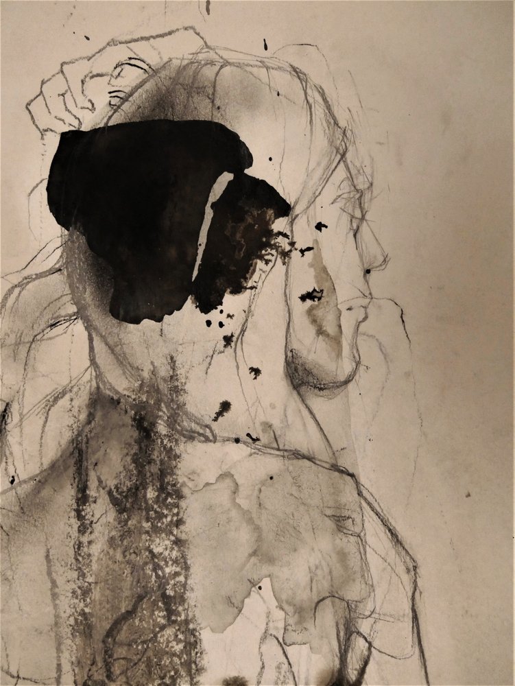 Stemmige abstracte figuur door Doris Schmitz