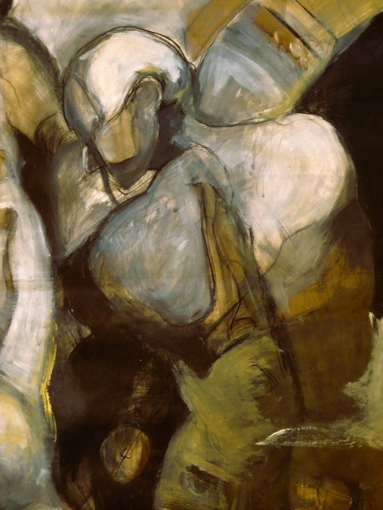 Bidende abstracte figuren door Doris Schmitz