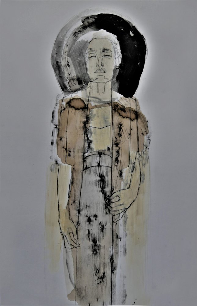 Rustige abstracte figuur door Doris Schmitz