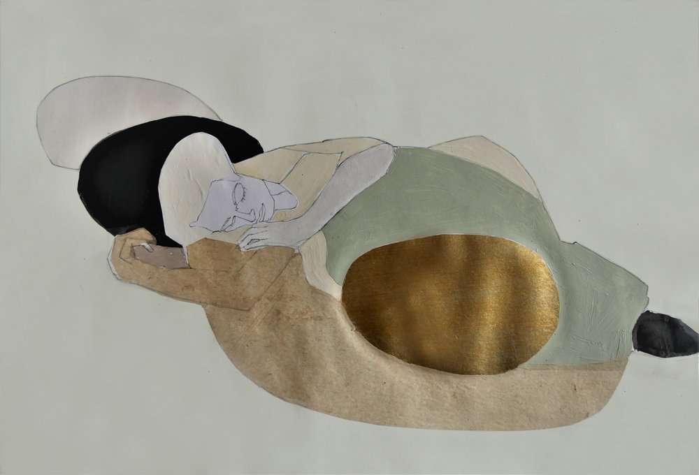 Serene Golden Repose door Doris Schmitz