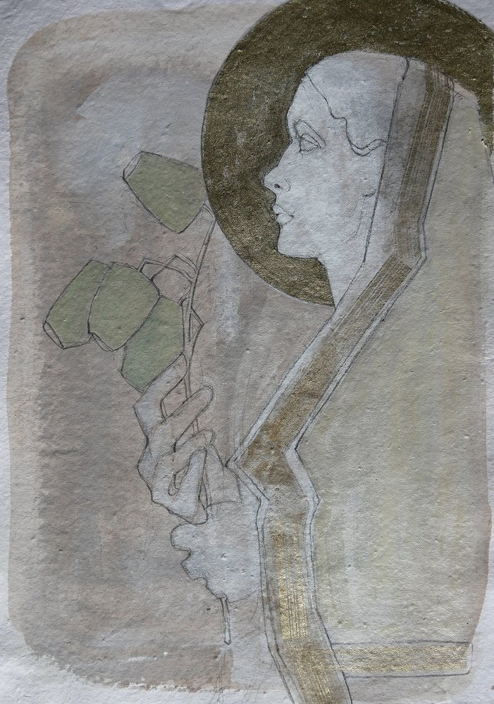 Serene Profile Gold Halo door Doris Schmitz