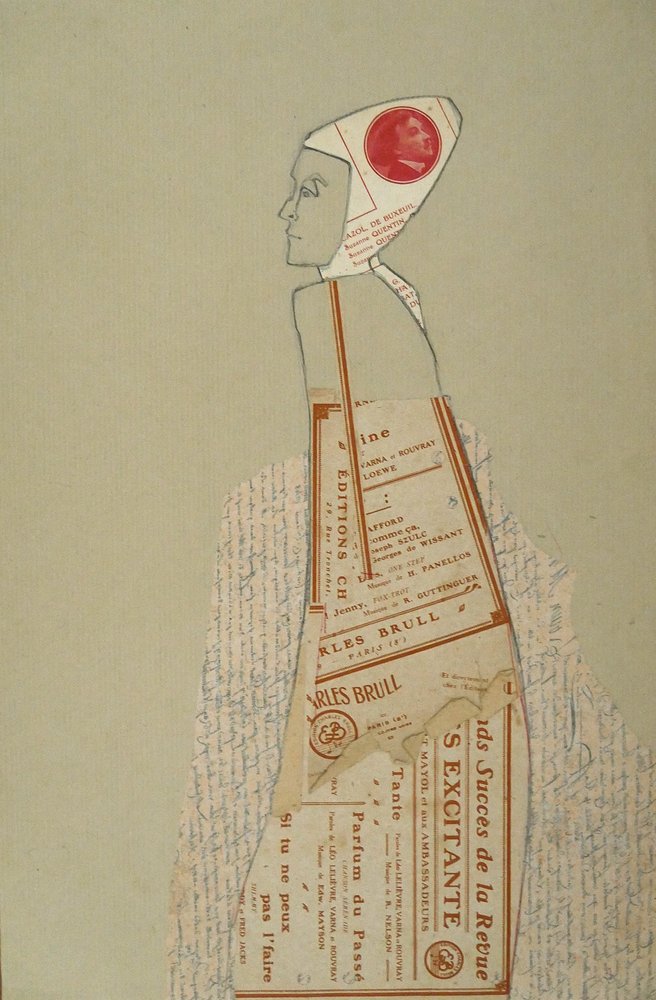 Gestileerd portret op papier door Doris Schmitz