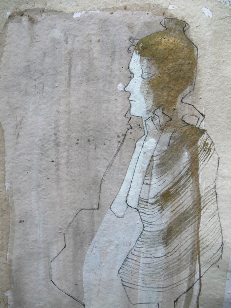 Een doordachte profieltekening door Doris Schmitz