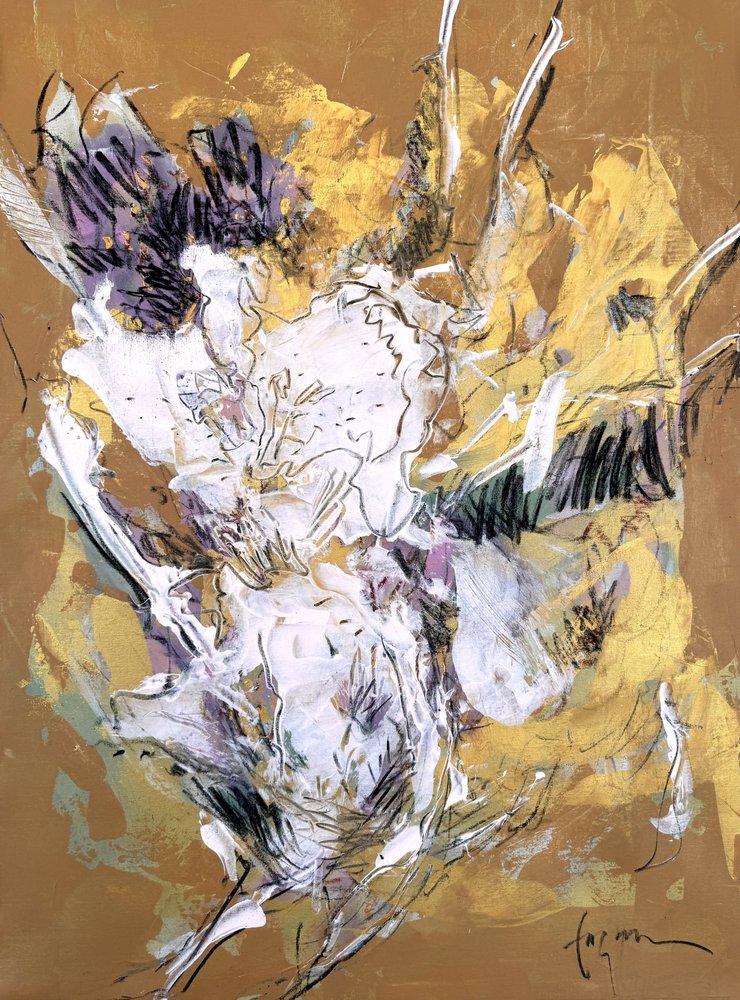 Gouden bloemenpracht door Dorothy Fagan