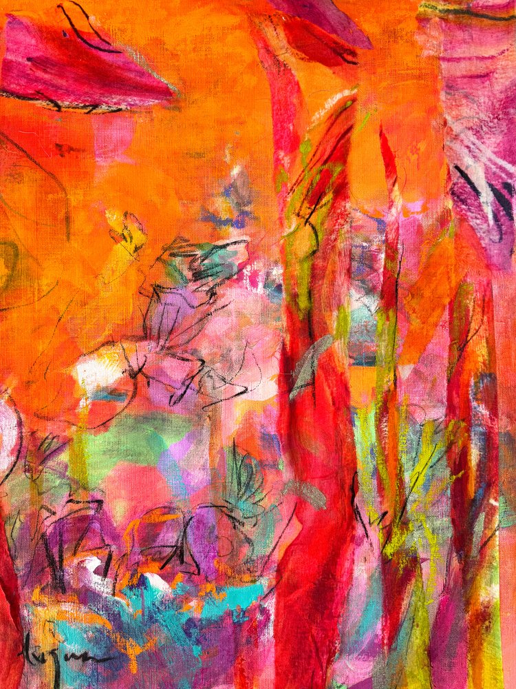 Levendige abstracte energie door Dorothy Fagan