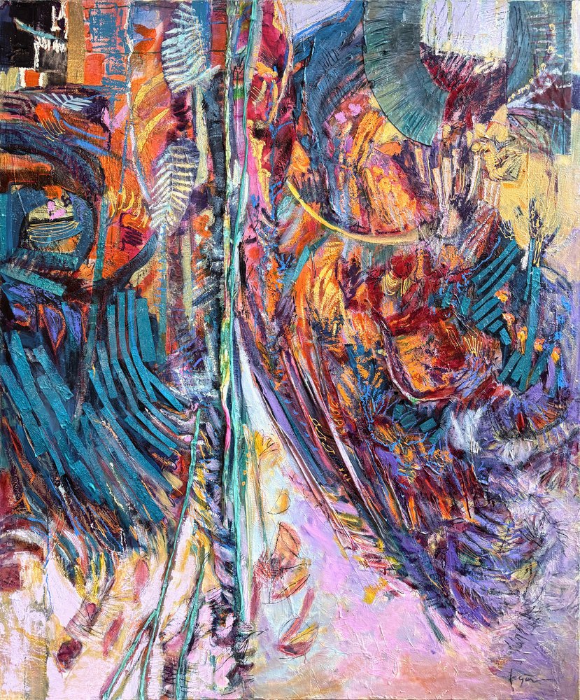 Levendige abstracte energie door Dorothy Fagan
