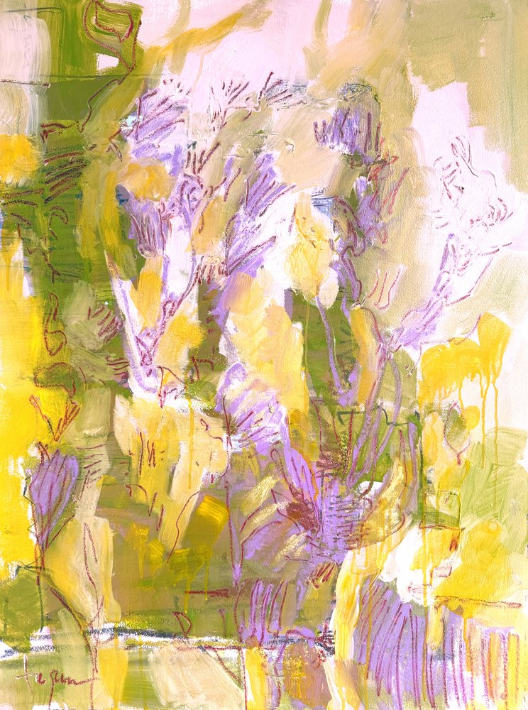 Levendige abstracte tuin door Dorothy Fagan
