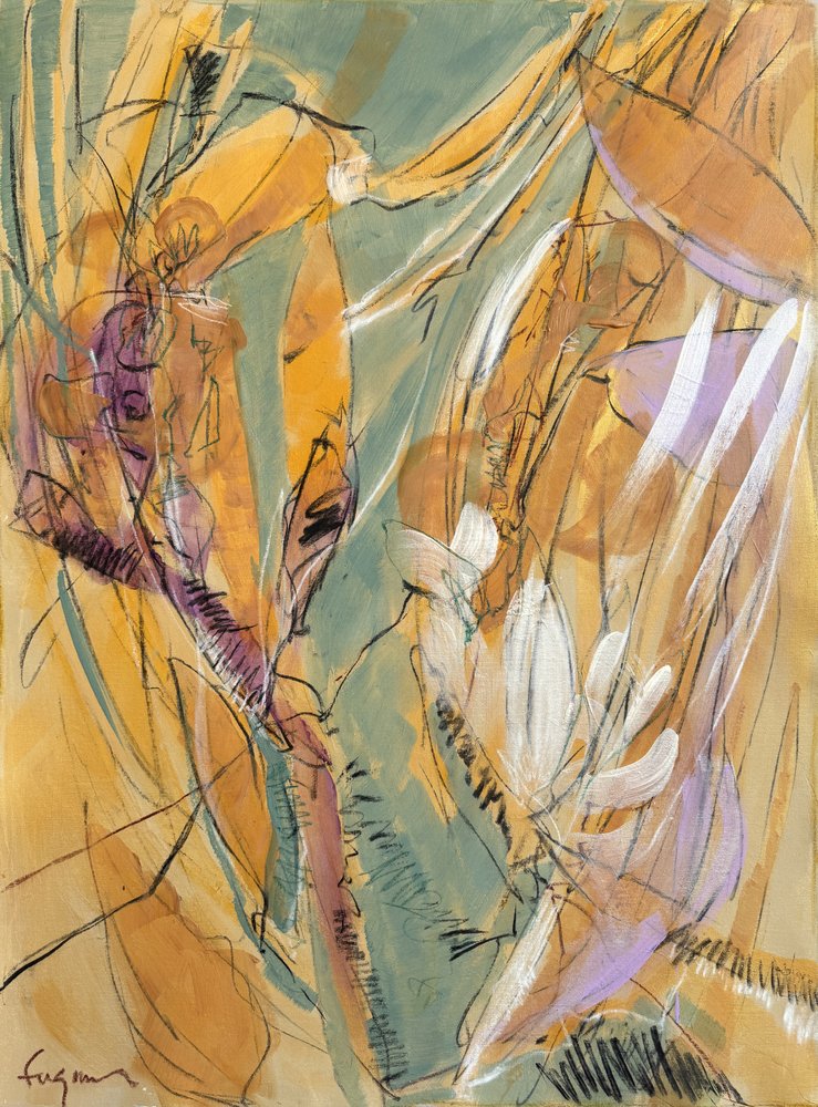 Levendige botanische stroom door Dorothy Fagan