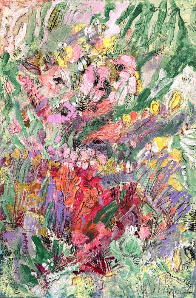 Kleurrijke bloemen in de tuin door Dorothy Fagan