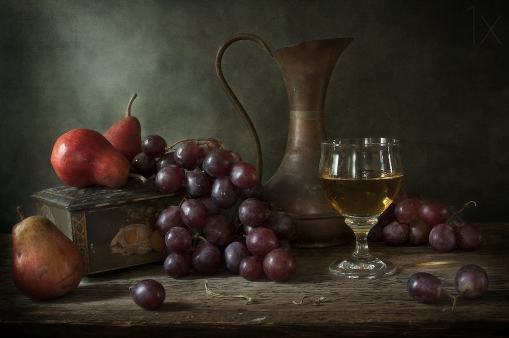 Herfststilleven op tafel door Eleonora Grigorjeva
