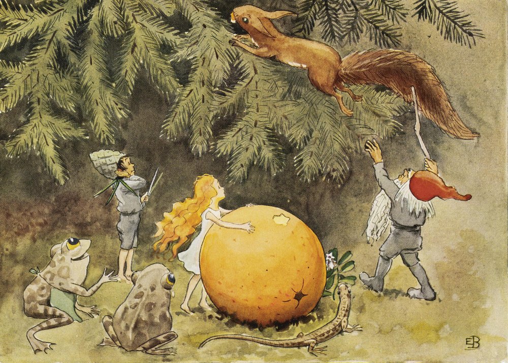 Het Zonne-ei (1932) De eekhoorn door Elsa Beskow