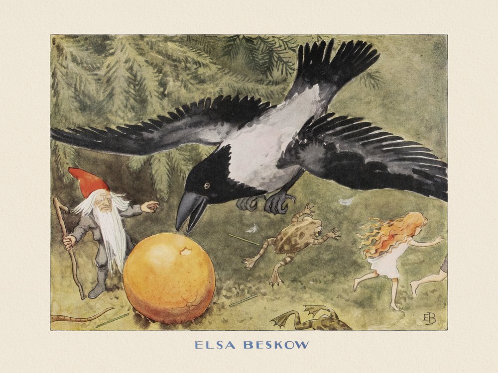 Het zonne-ei Kråkan door Elsa Beskow