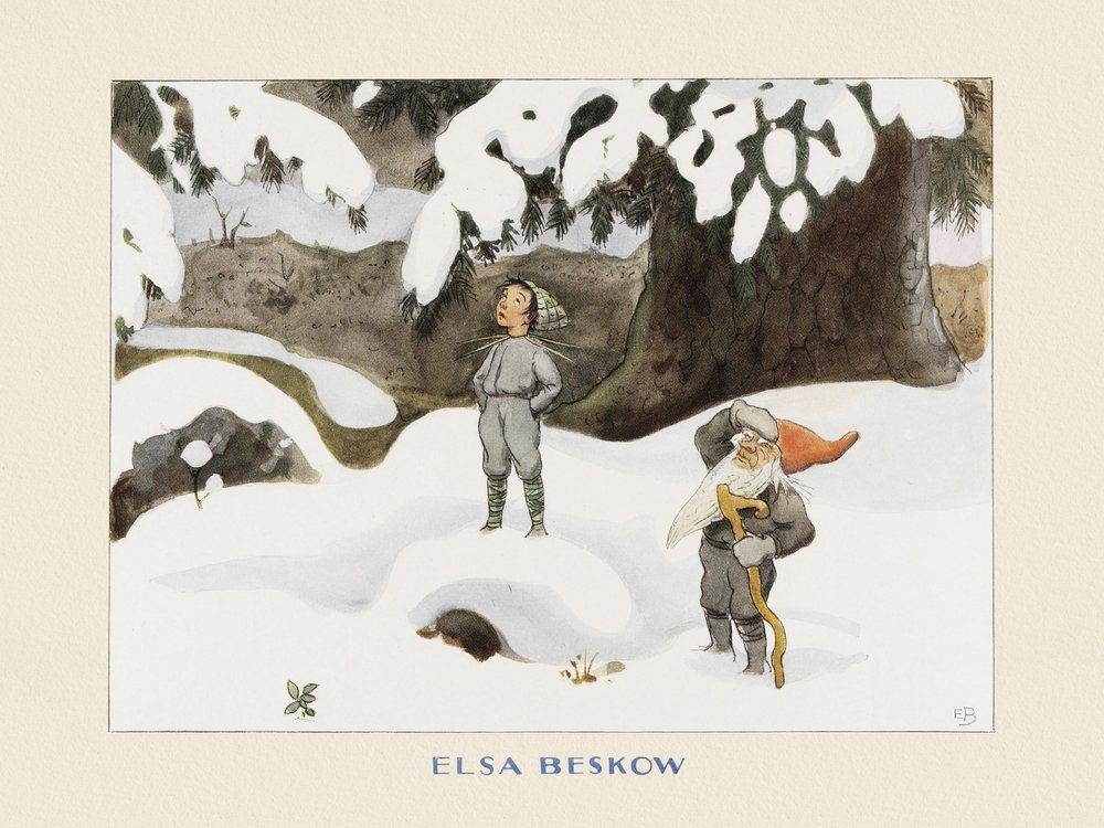 Het Zonne-ei Winter door Elsa Beskow